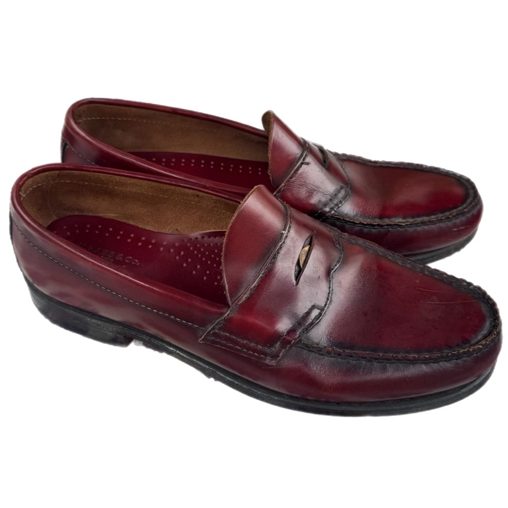 Men’s Weejuns Loafer in Wine Size 9.5 D Made in USA classic GH Bass & Co